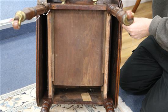 A Regency mahogany pembroke work table w.72cm